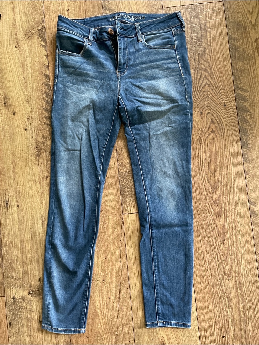 American Eagle Outfitters Women's Medium Blue Skinny Jeans
